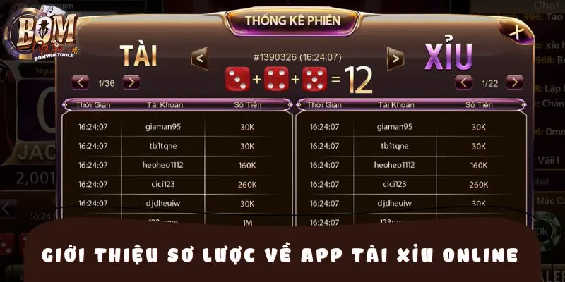 Giới thiệu sơ lược về app tài xỉu online