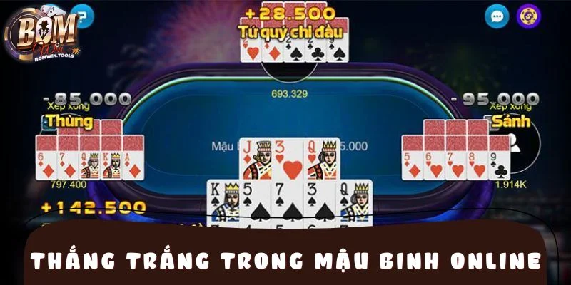 Những trường hợp thắng trắng trong Mậu Binh online