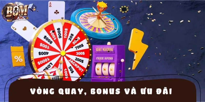 Người chơi dễ dàng nhận được vòng quay miễn phí, bonus và ưu đãi game